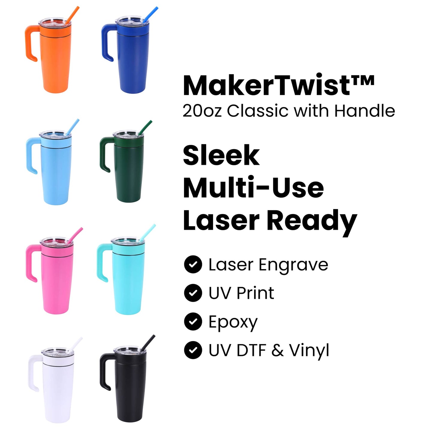 20oz Classic Tumbler with Handle