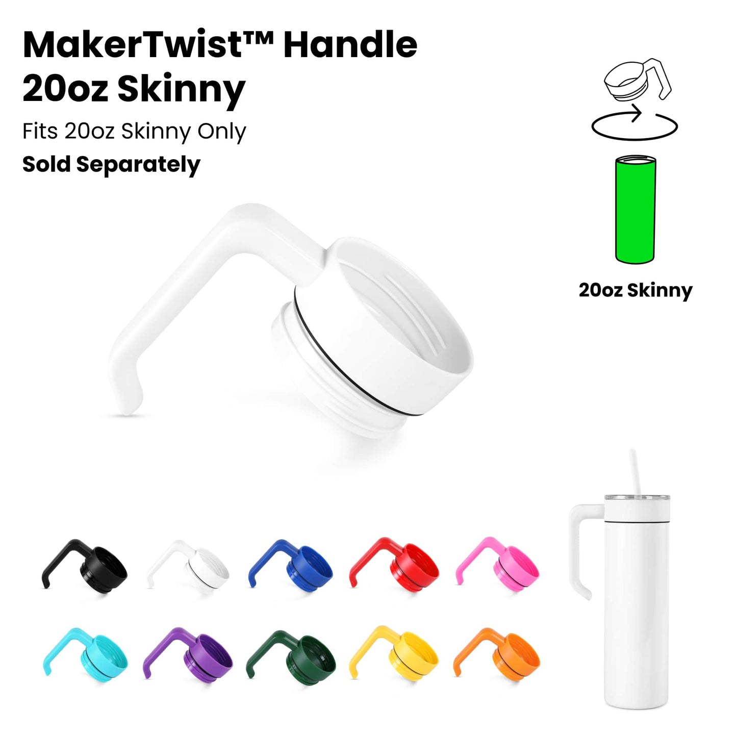 20oz Skinny Electroplated Tumbler