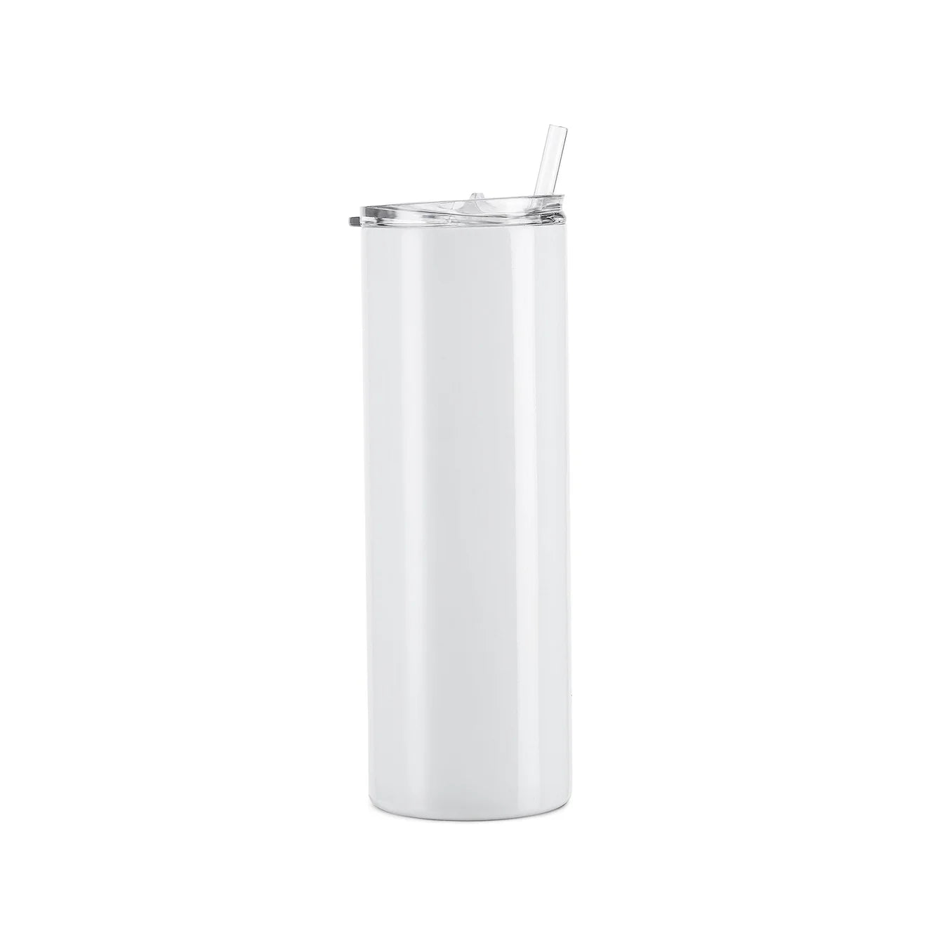 20oz skinny tumbler, for sublimation, with straw