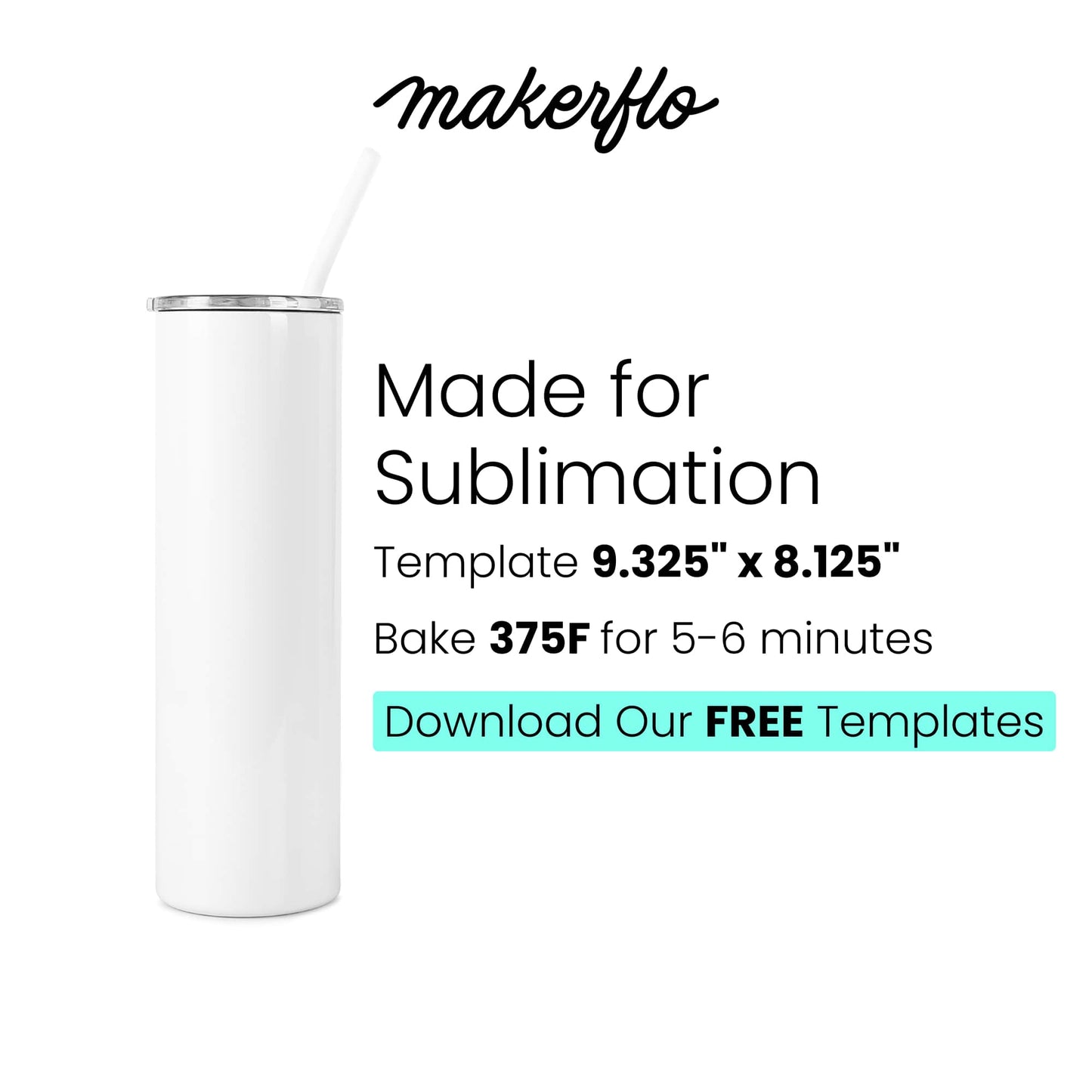 20oz Skinny Sublimation Tumbler