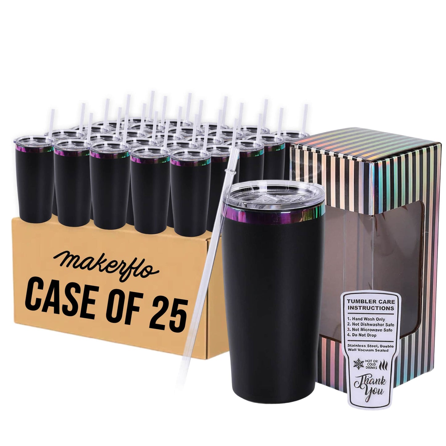 20oz Classic Rainbow Tumbler