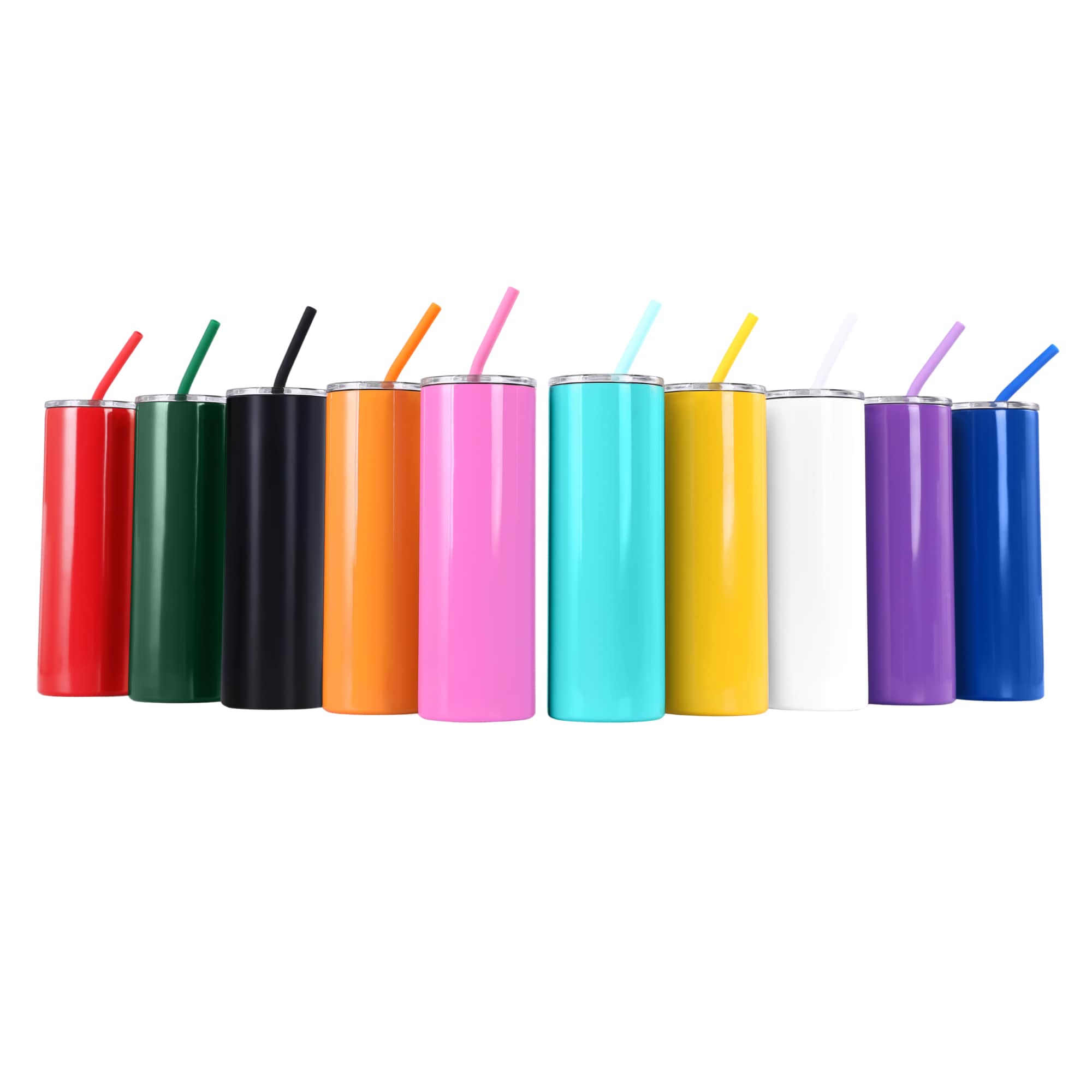 20oz Skinny Tumbler | Powder Coated Tumblers for Engraving