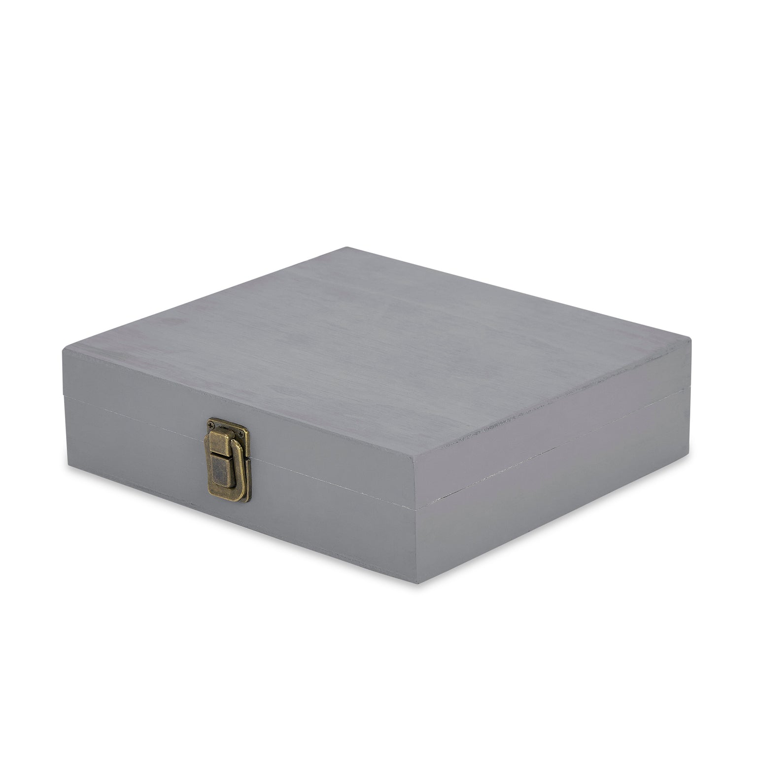 grey cigar box, wooden