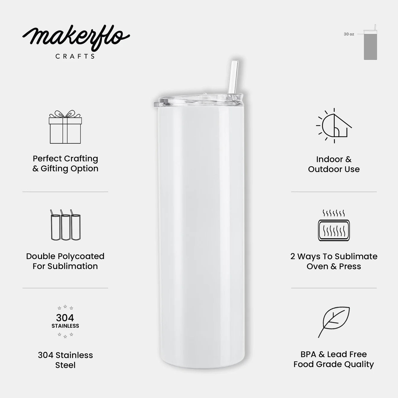 Sublimation Tumbler Highlights