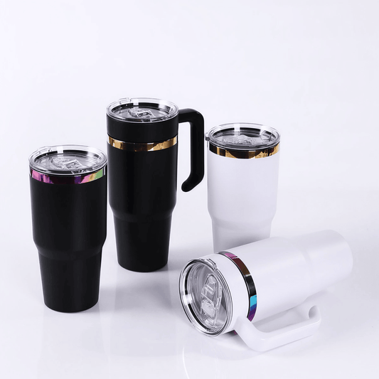 30oz Gold & Rainbow Plated Tumbler