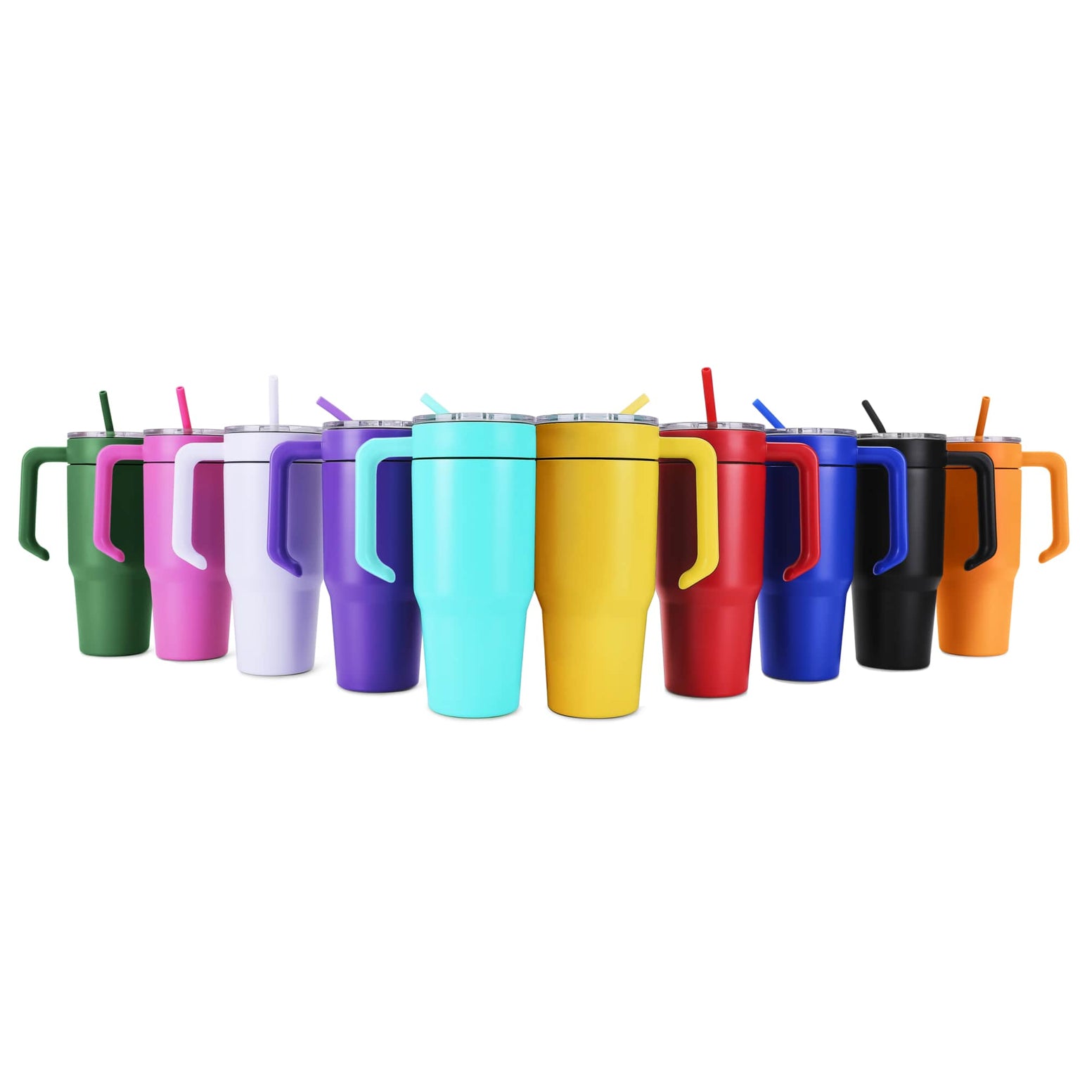 30oz tumbler, powder coated stainless steel