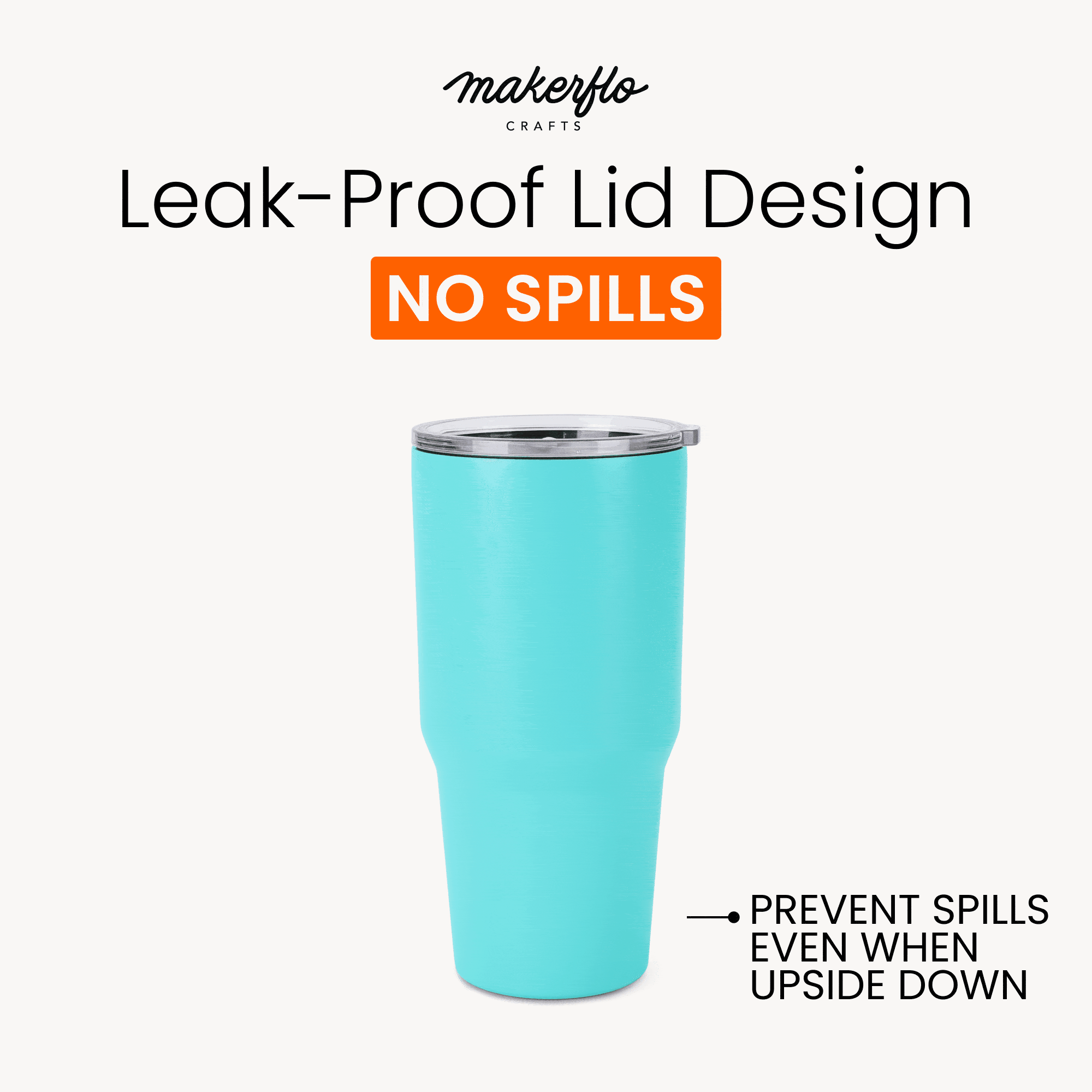 30oz tumbler leak-proof design