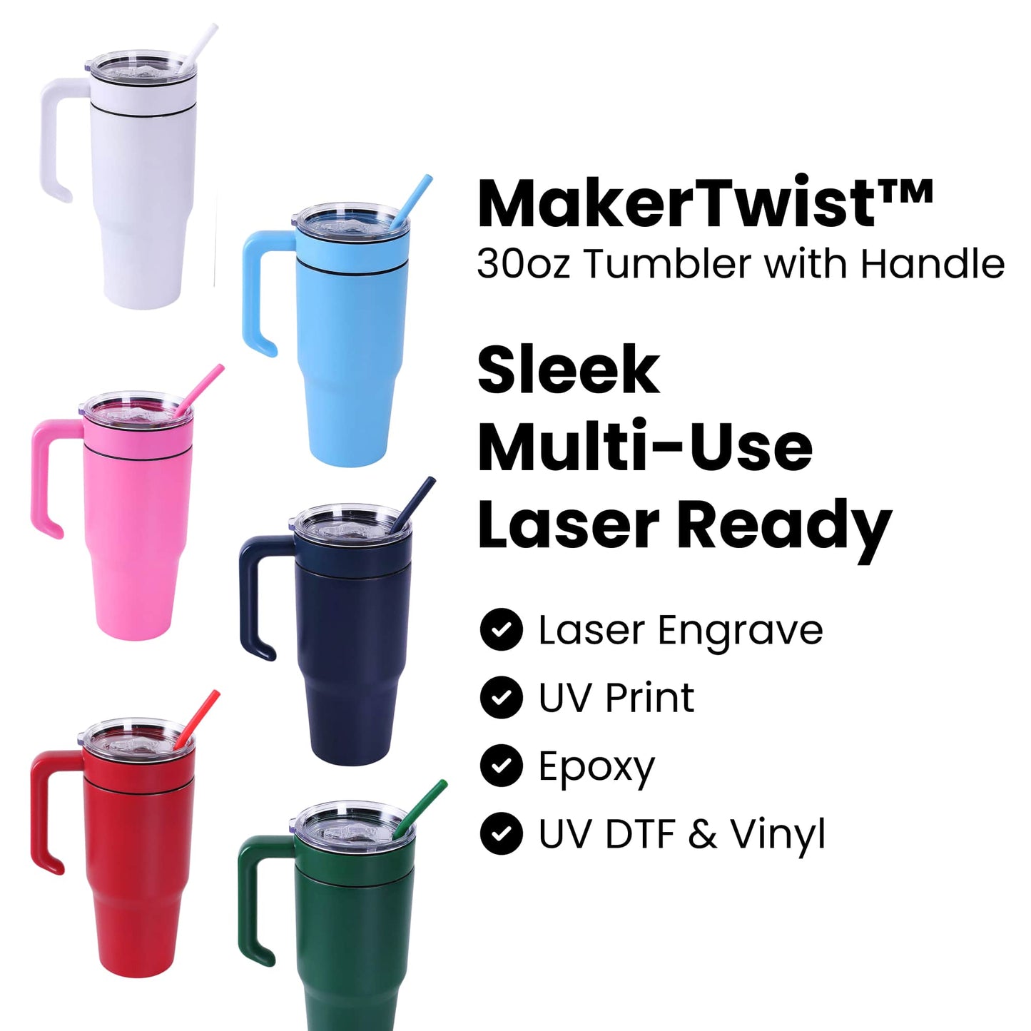 30oz Tumbler with Handle