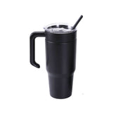 Insulated 30oz tumbler with handle, black
