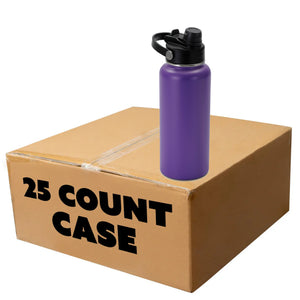 purple powder coated water bottle bulk