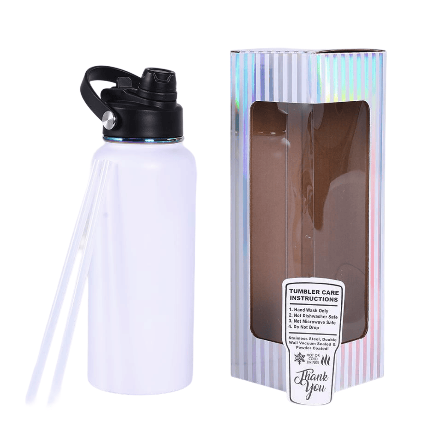 32oz Rainbow Hydro Bottle