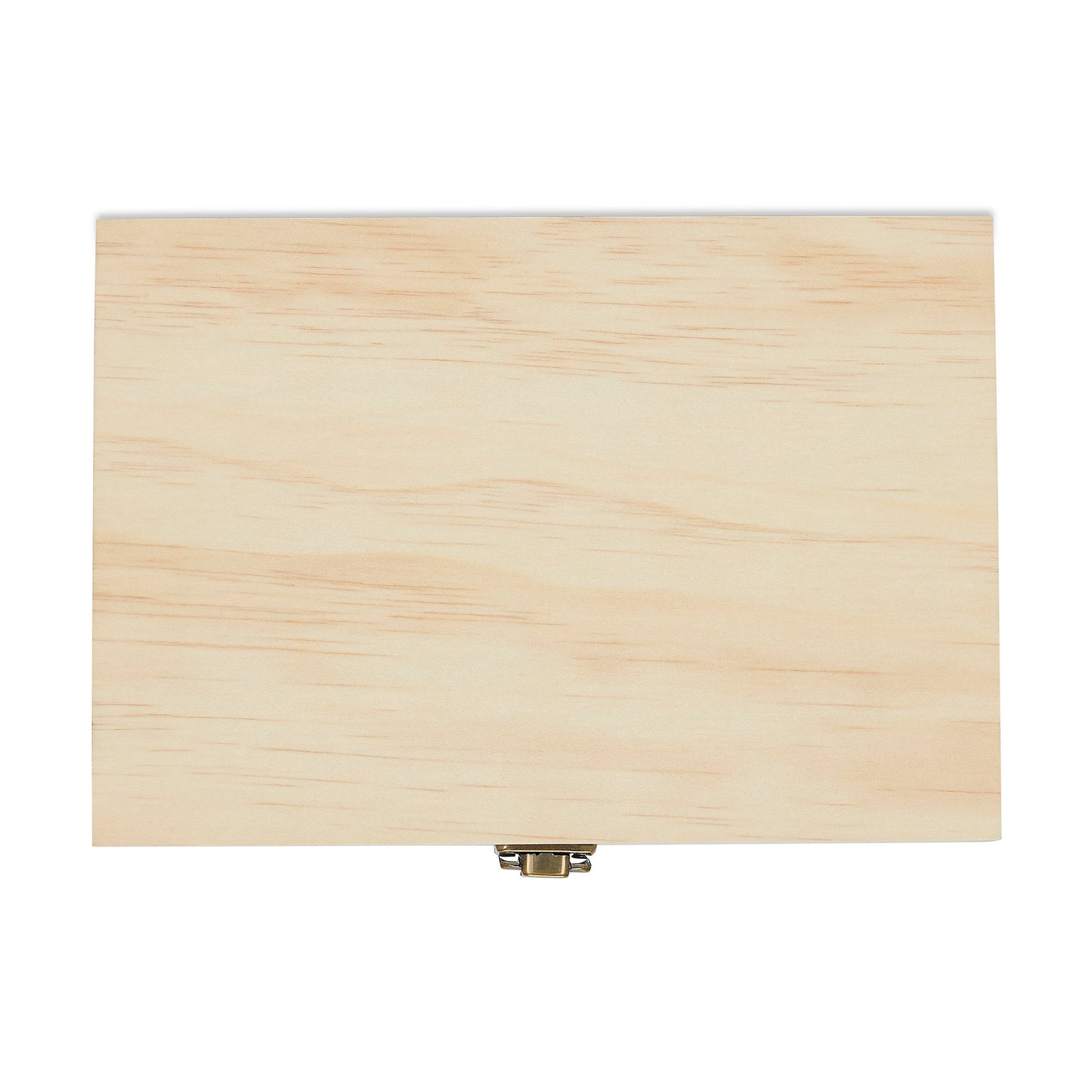 unfinished natural, pine wood memory boxes engravable top  - medium size