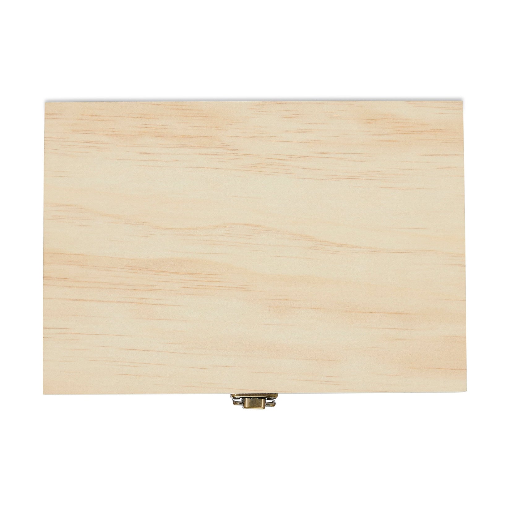 unfinished natural, pine wood memory boxes engravable top  - medium size