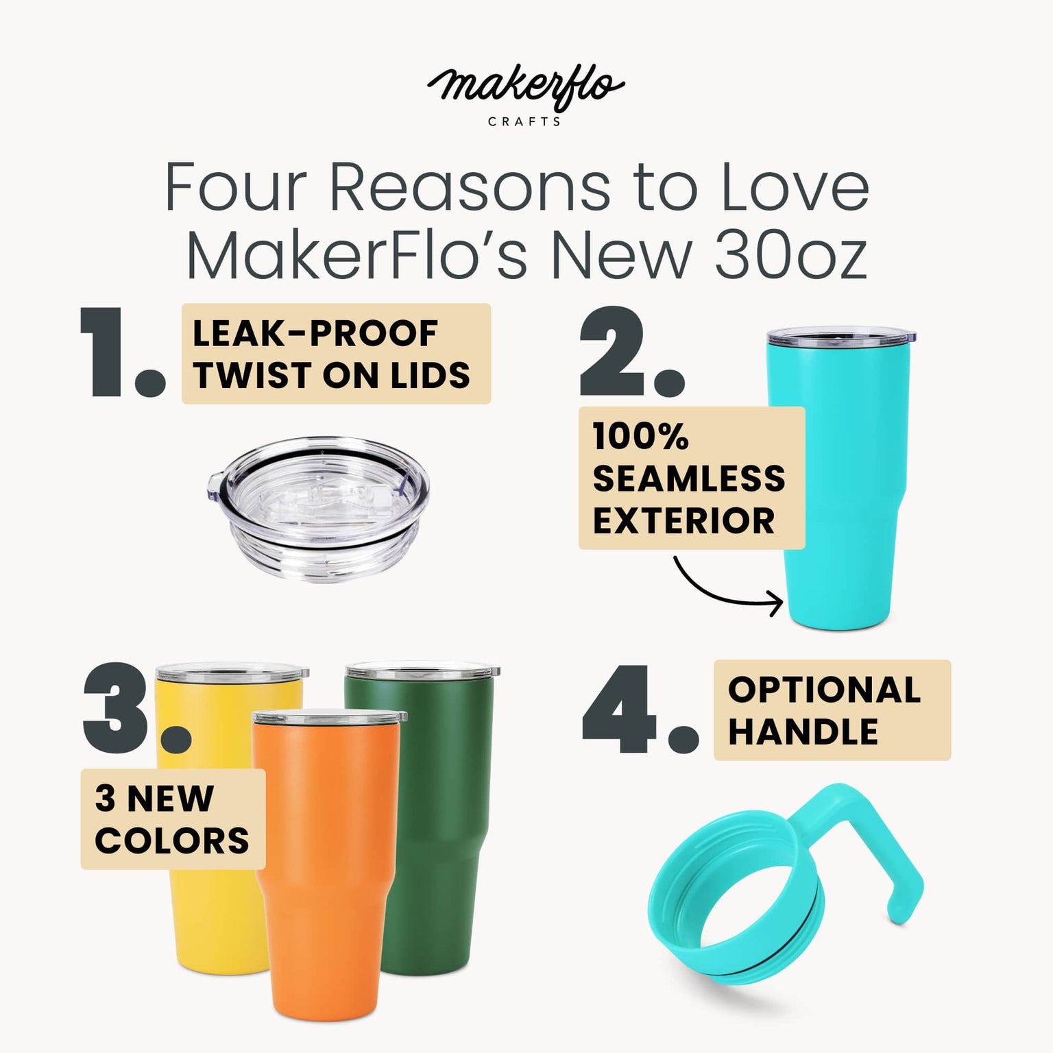 30oz tumbler, features for laser engravers