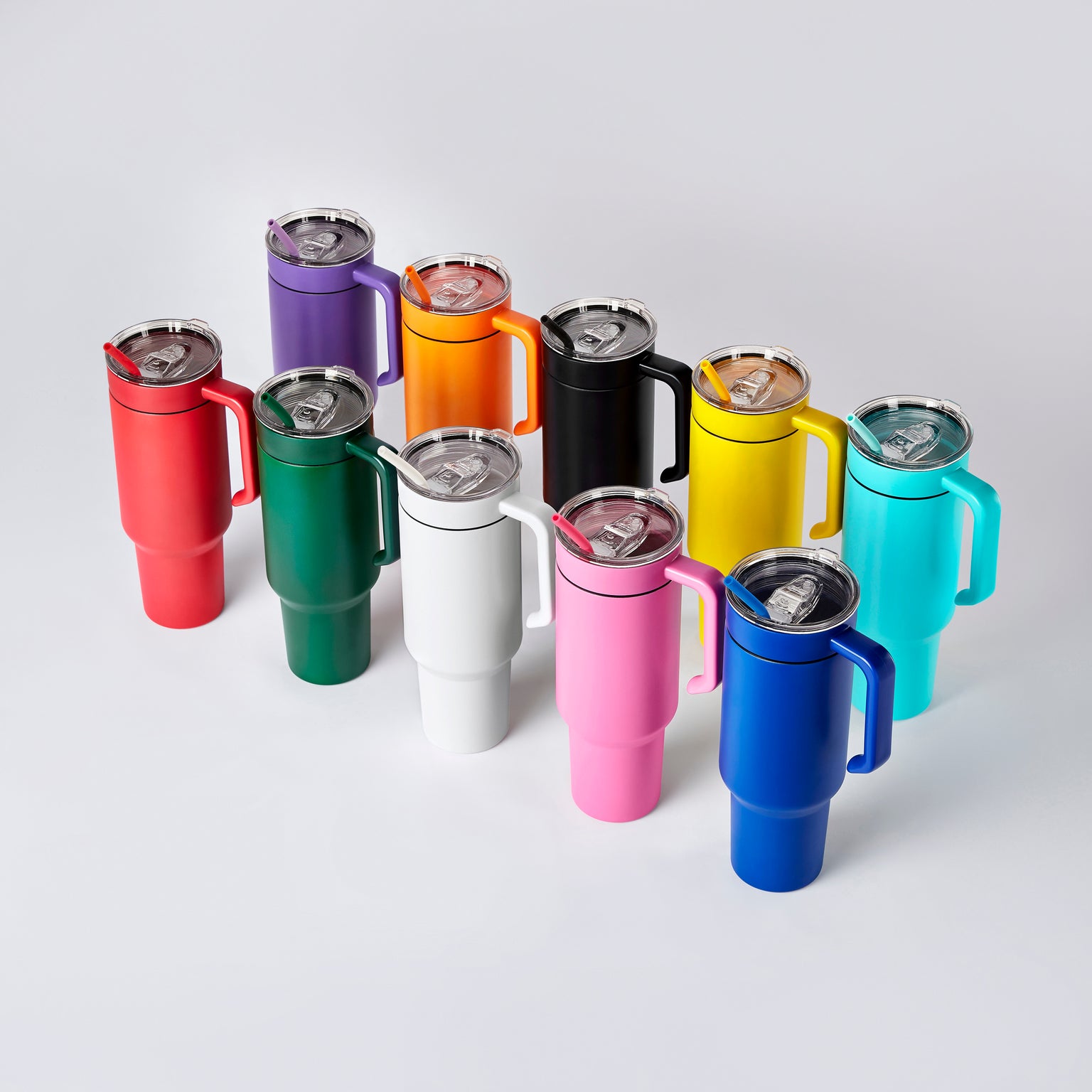40oz tumblers with handle 10 colors