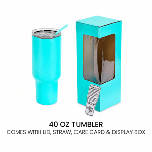 40oz tumbler box and accessories