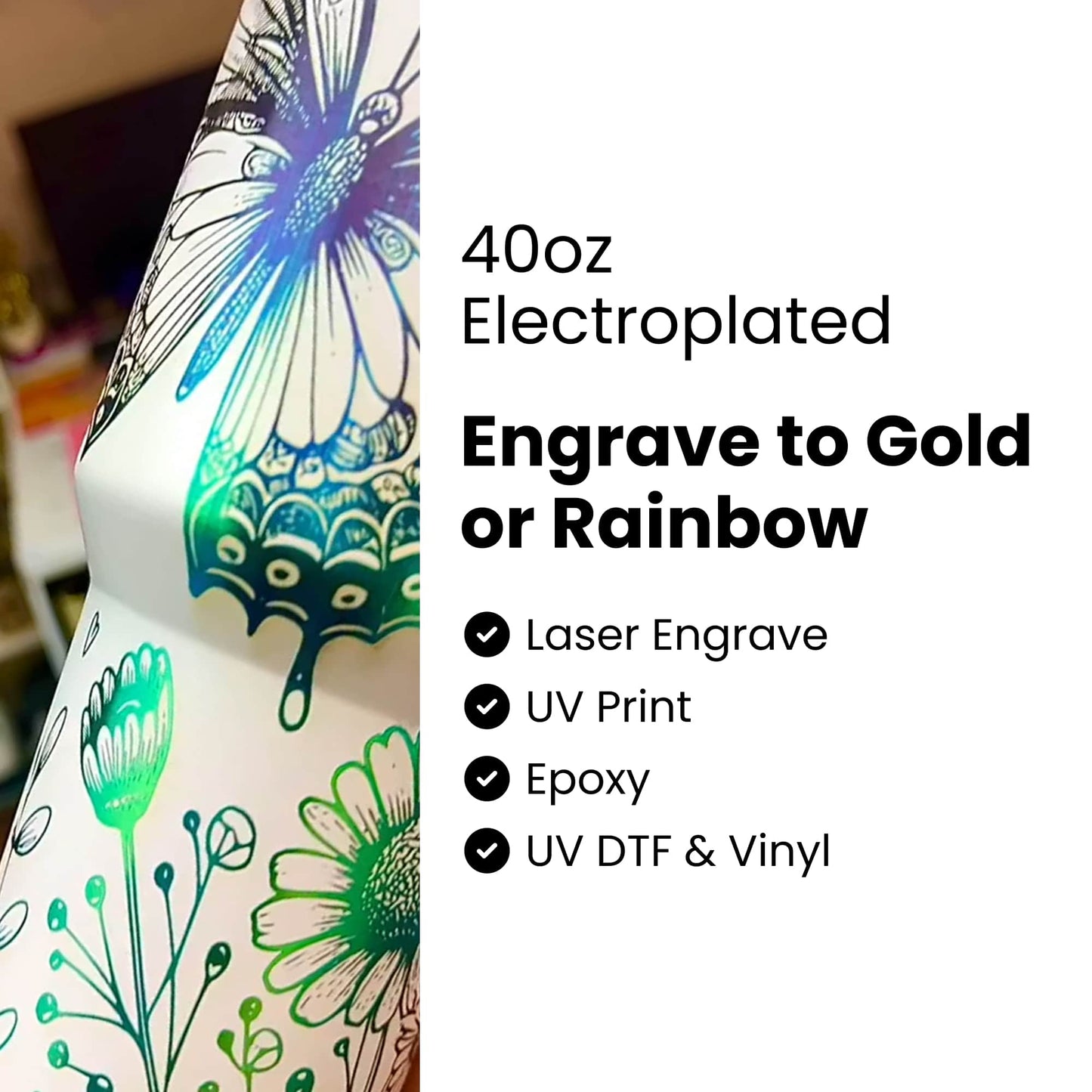 40oz Electroplated Tumbler
