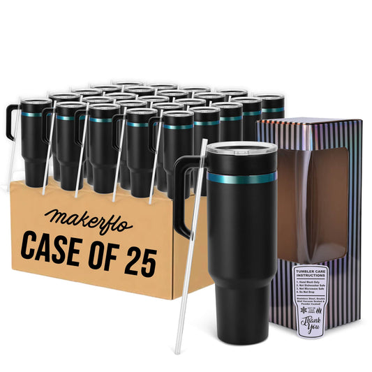 40oz Electroplated Tumbler with Handle