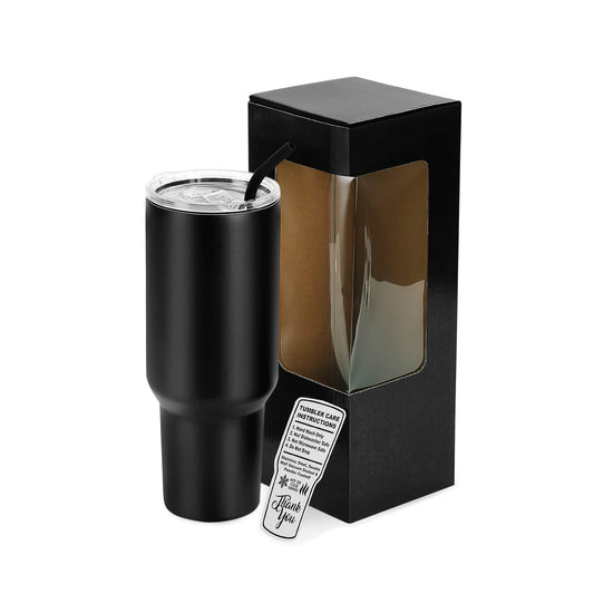 40oz tumbler stainless powder coated black