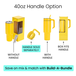 40oz tumbler option, yellow