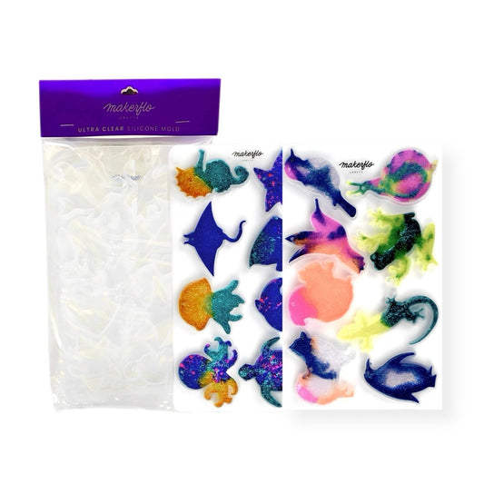 Animal resin mold tray for making keychains