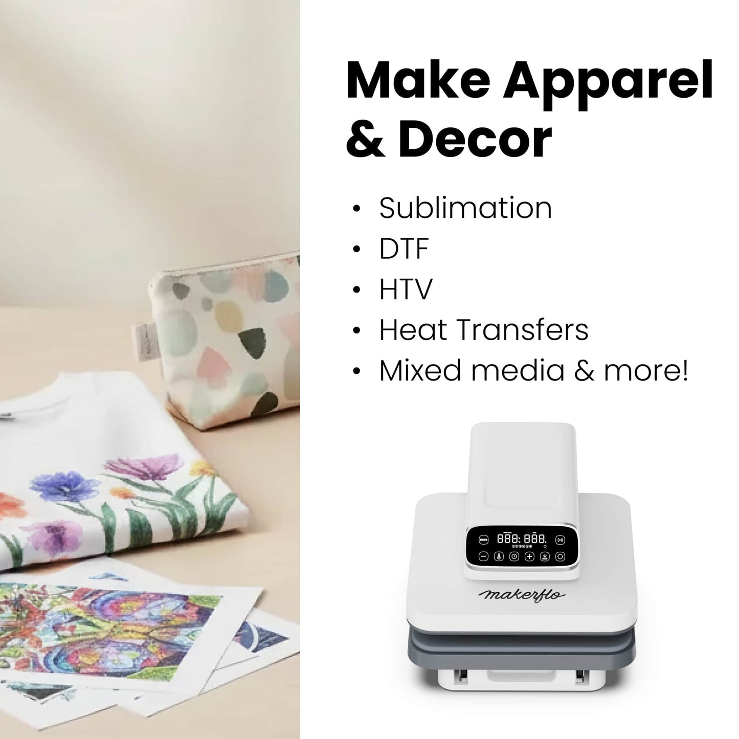 Flat Heat Press 15 x 15