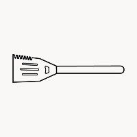 BBQ grill spatula laser engraving