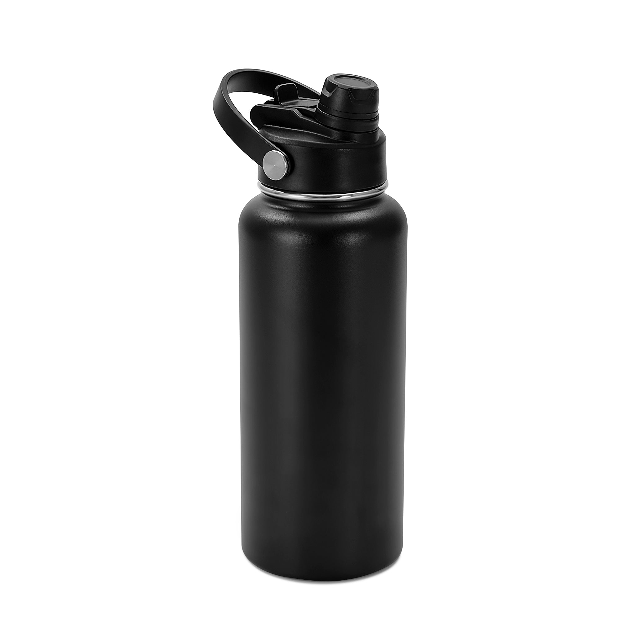 black powder coated water bottle
