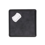 bottle opener coaster, black engravable Laserette, magnetic