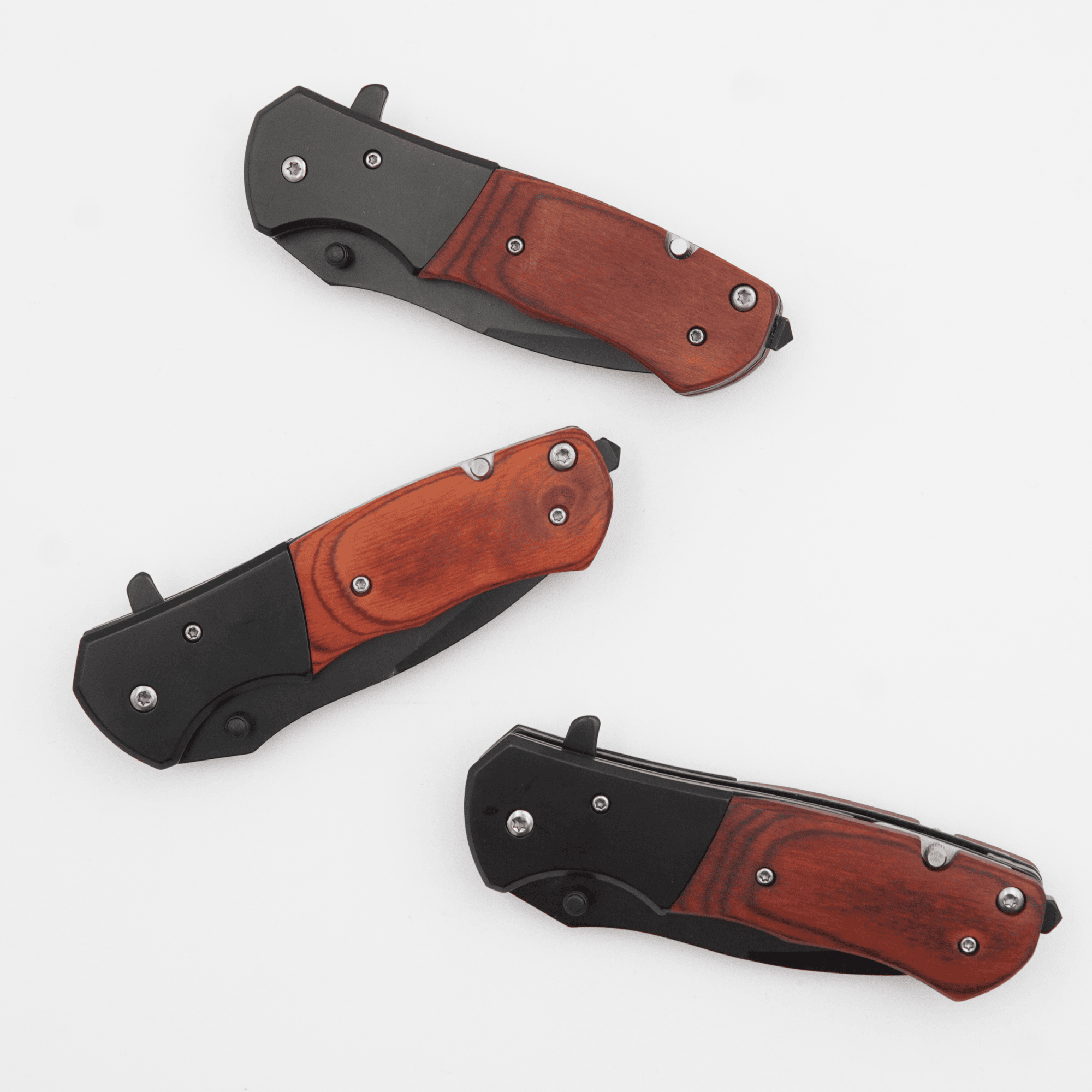 folded rosewood pocket knives, bulk