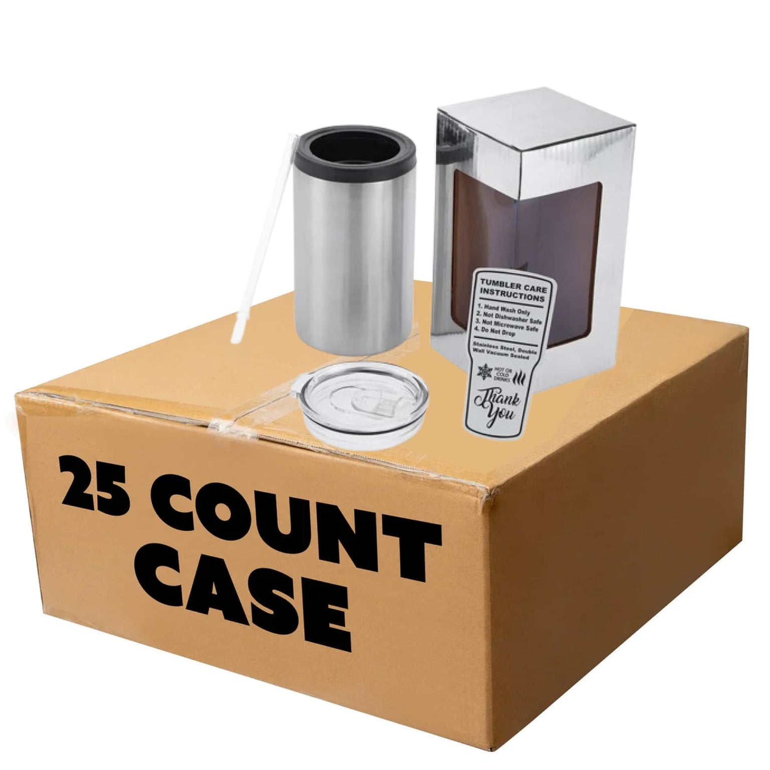 Stainless Steel Cooler, 12oz, Case 25