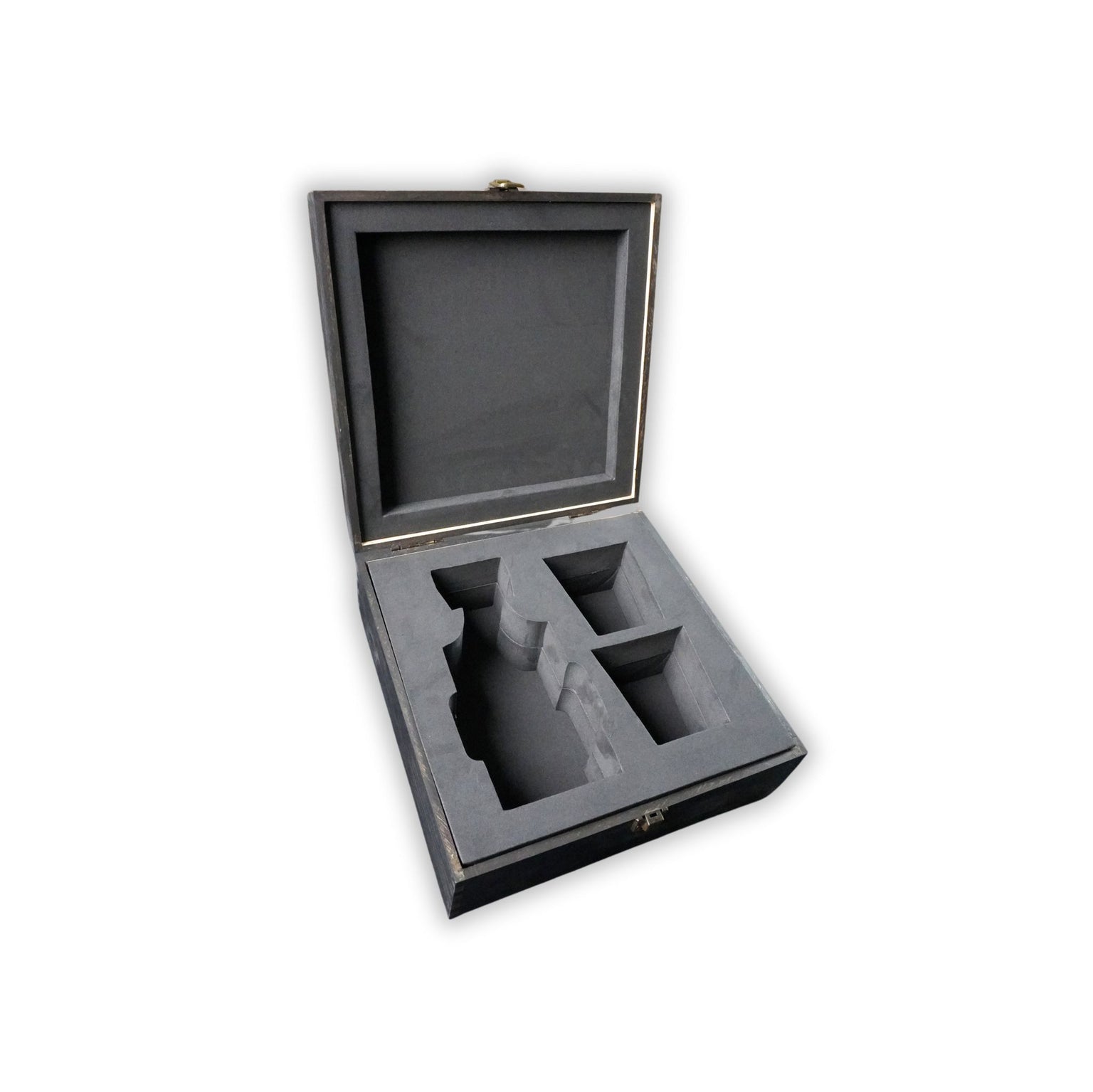 decanter foam box set in Large memory box black