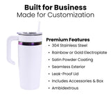 20oz electroplated tumbler with handle premium features for makers and personalization businesses