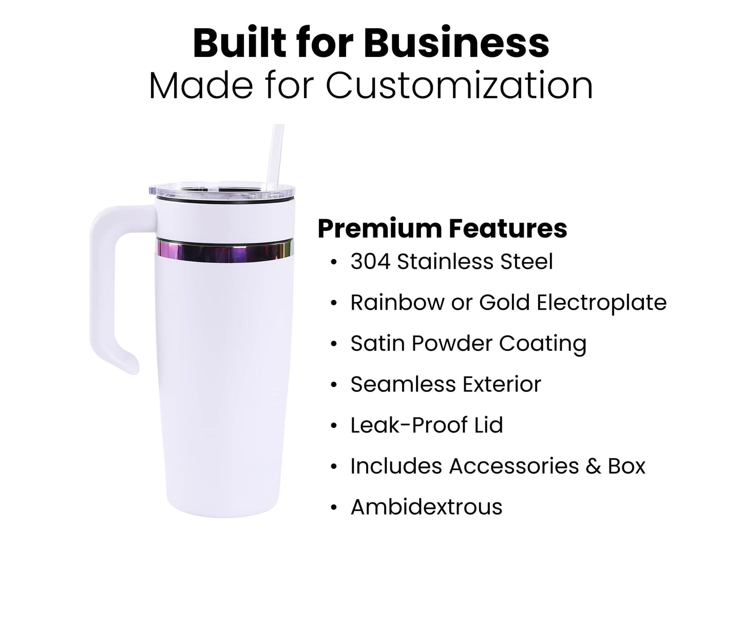 20oz electroplated tumbler with handle premium features for makers and personalization businesses