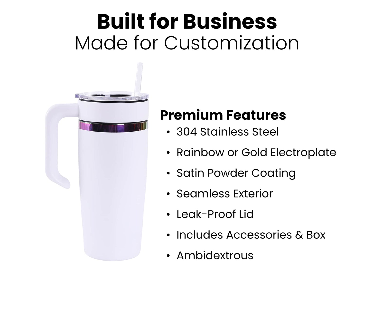 20oz electroplated tumbler with handle premium features for makers and personalization businesses