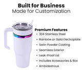 30oz electroplated tumbler with handle premium features for makers and personalization businesses