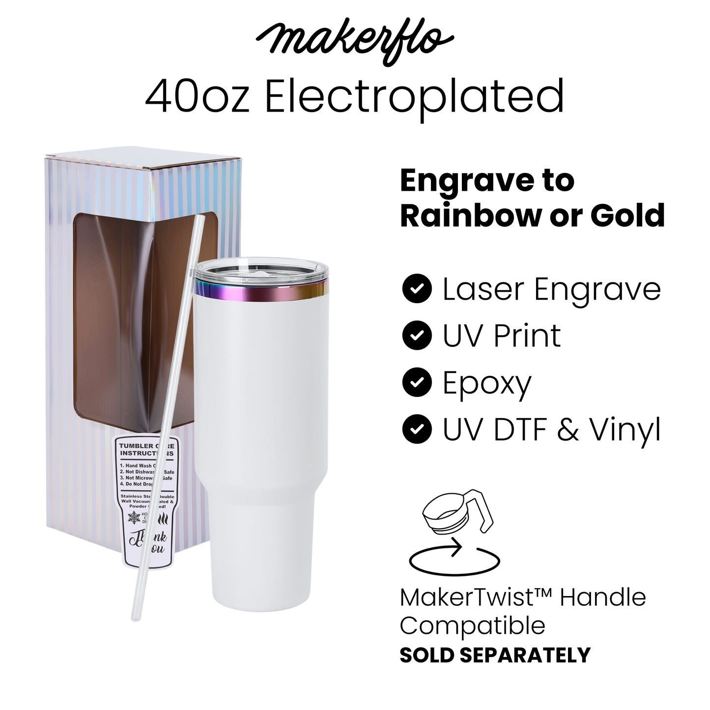 40oz Electroplated Tumbler