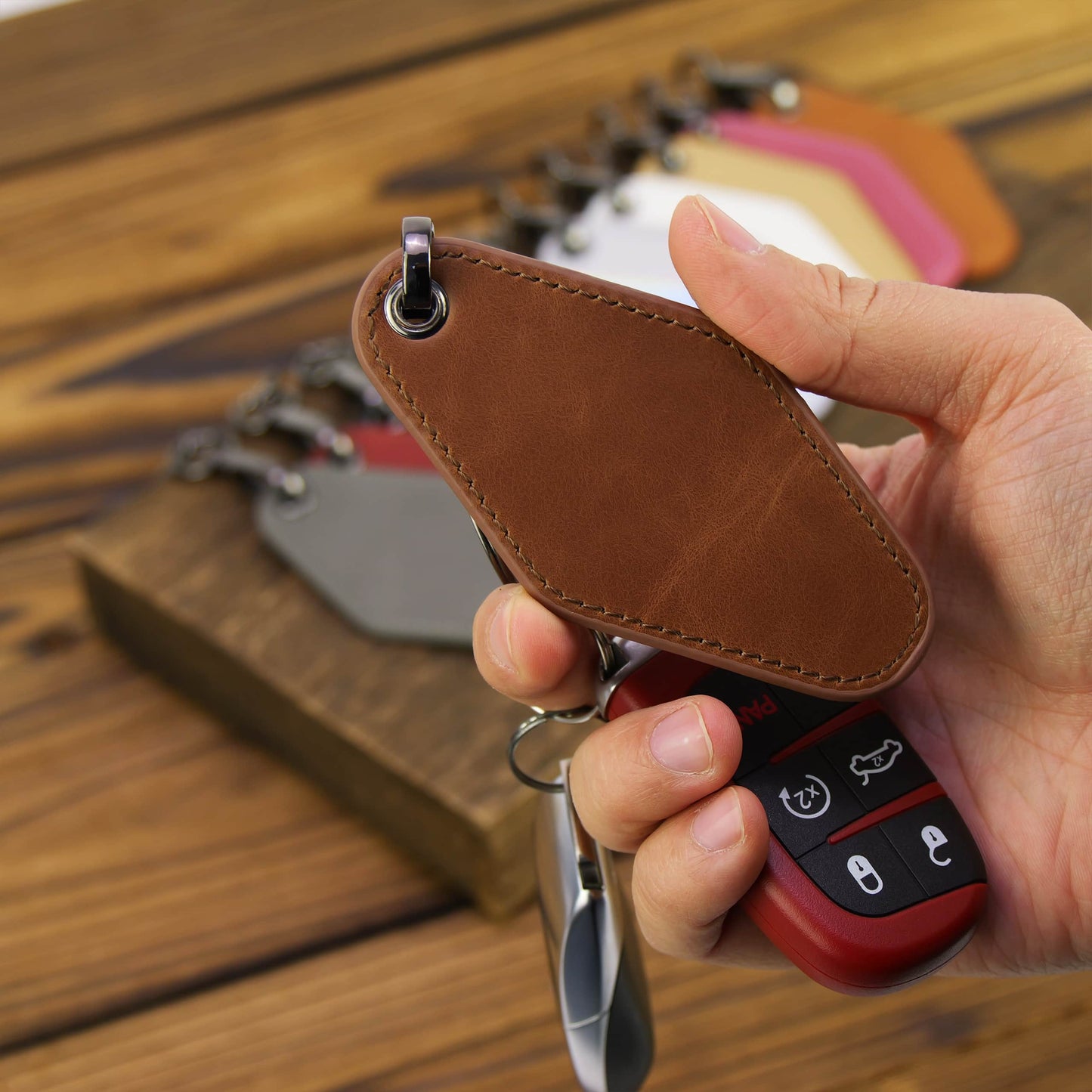 Laserette Motel Keychain