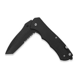 folded pocket knife "the beast" pocket knife, black metal