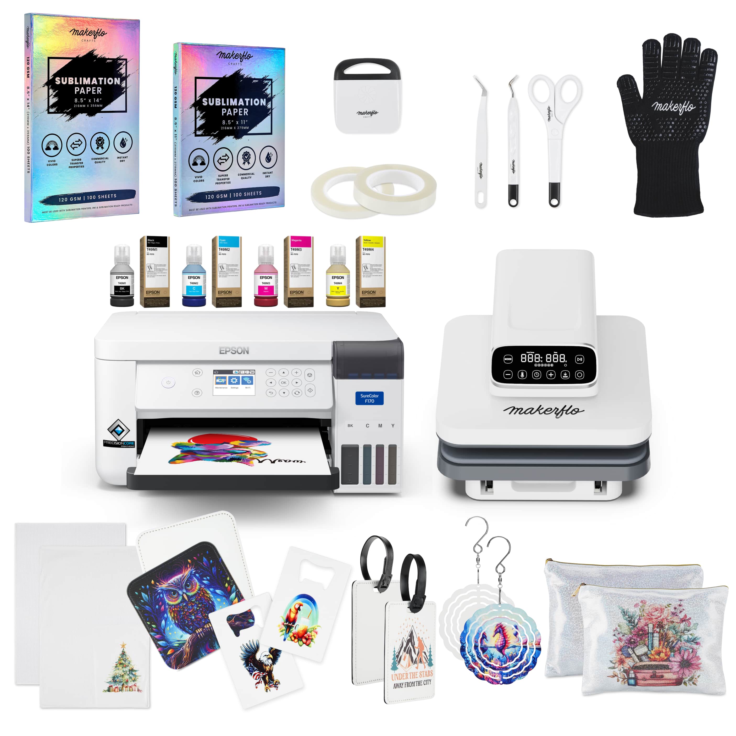 プリンター・複合機 EPSON SC1Y70S,SC1C70S,SC1MB70S,SC1BK70S Epson F170 | Epson SureColor F170 Sublimation Printer