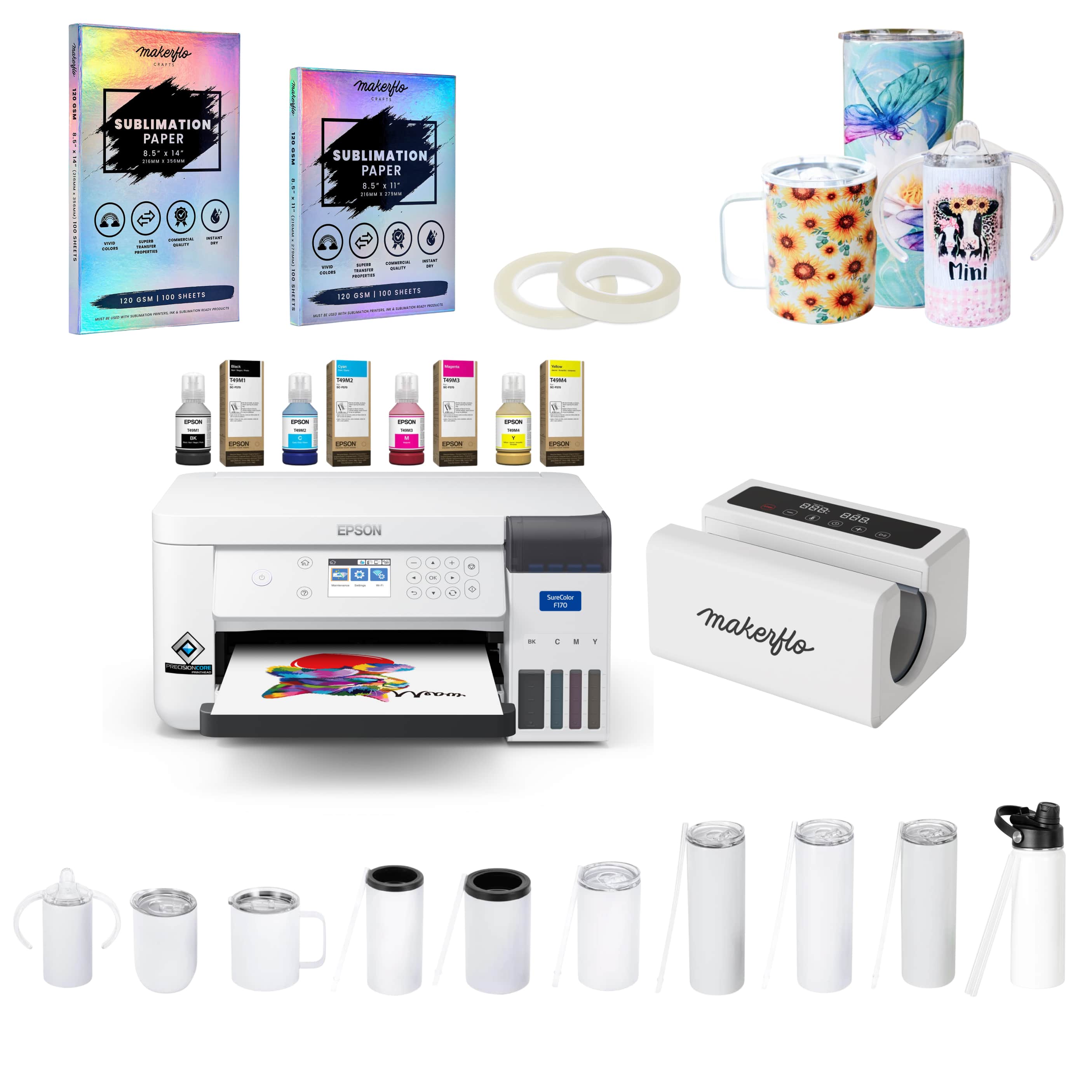 Sublimation Starter Kit With Heat Press