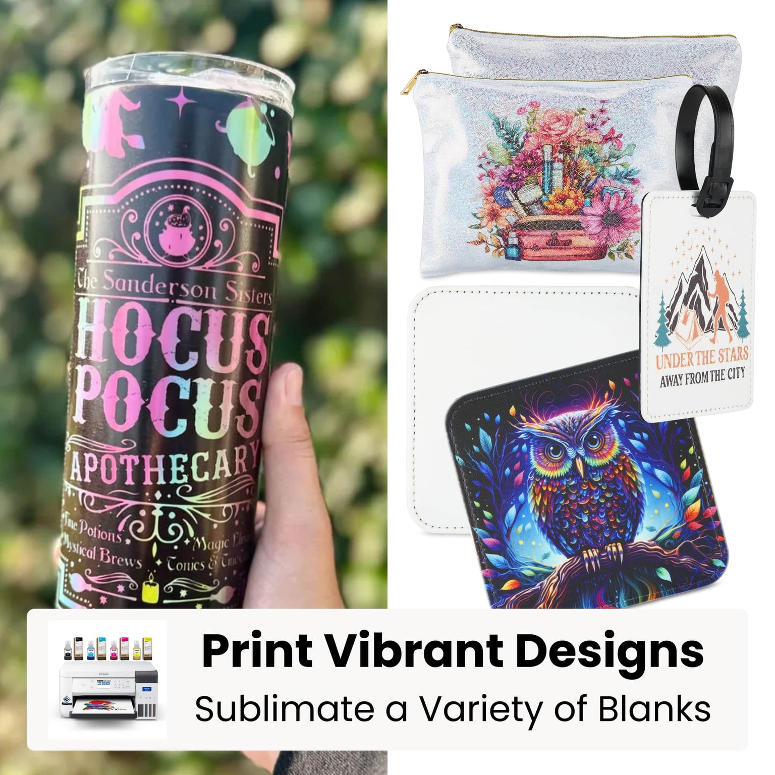 sublimated items with epson f170 printer
