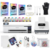 epson f570 printer flat heat press bundle