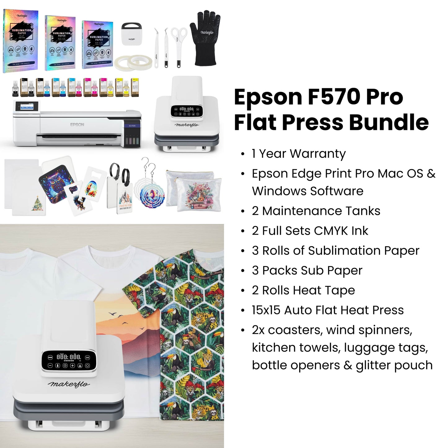 epson f570 pro flat press bundle