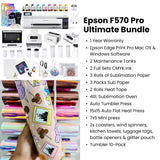 epson f570 ultimate sublimation printer bundle features