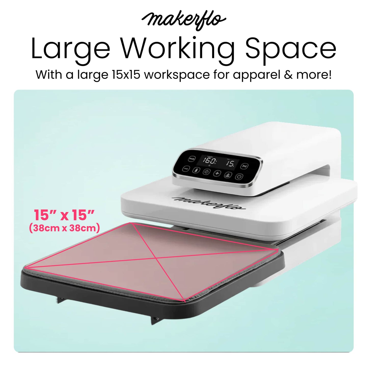 Flat Heat Press 15 x 15