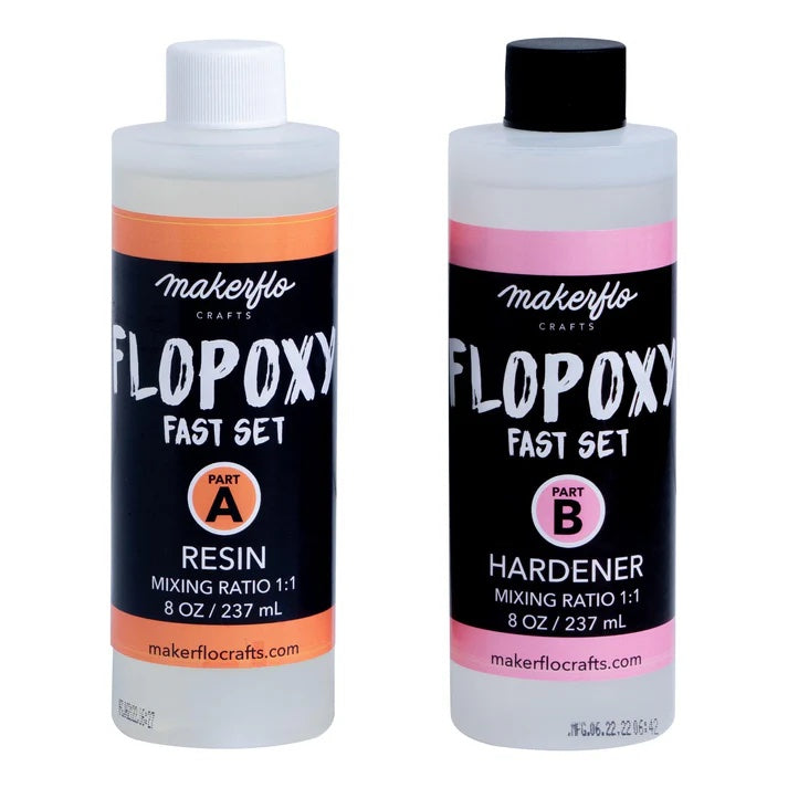 fast set epoxy, part a & b 16oz kit