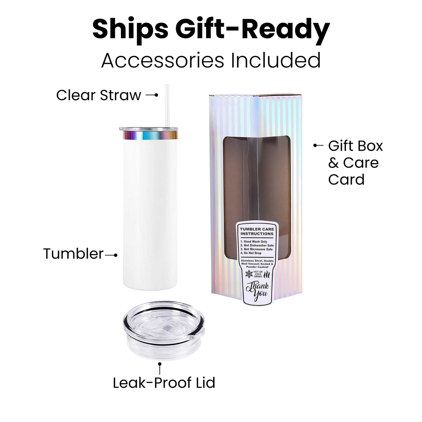 20oz Skinny Electroplated Tumbler