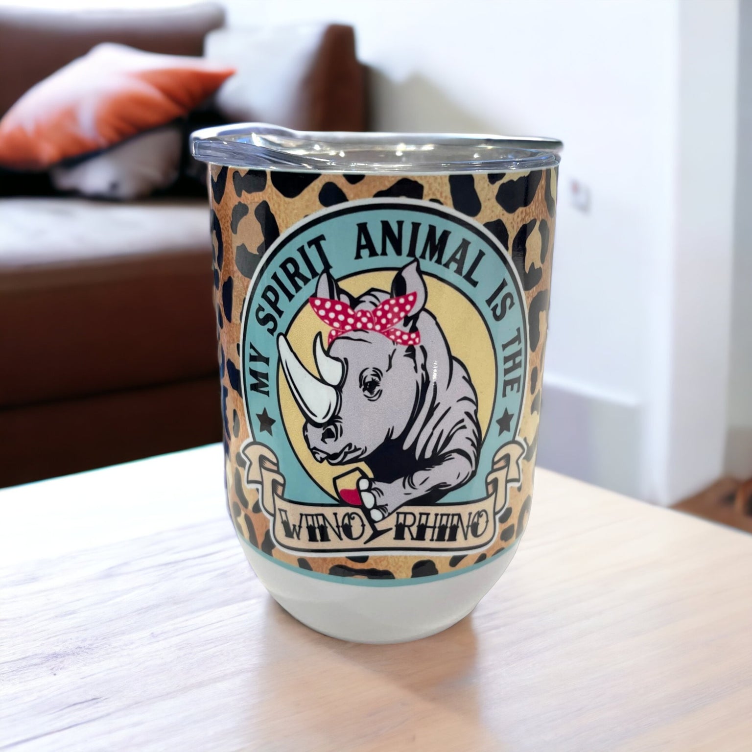 12oz straight wine tumbler, sublimated
