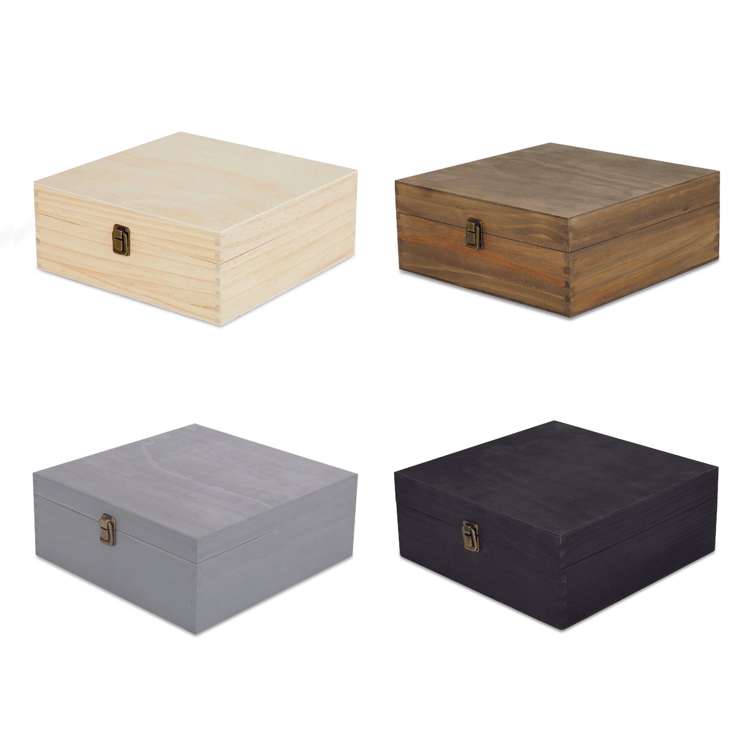 wood storage boxes